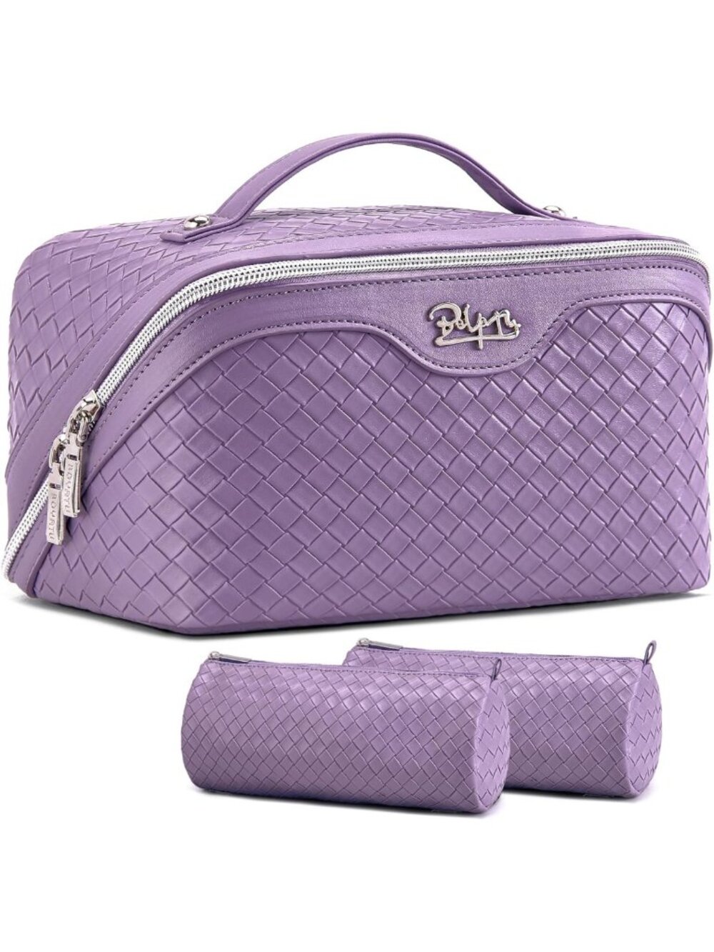3-Piece Travel Makeup Bag Set for Women - Stylish Cosmetic Organizer & Storage
